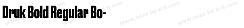 Druk Bold Regular Bo字体转换